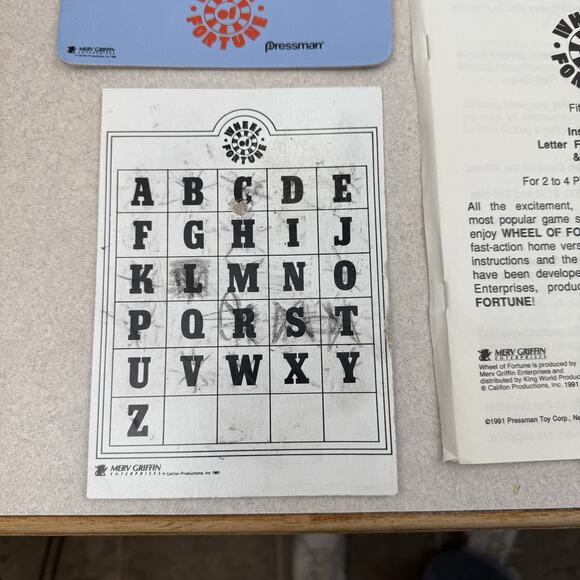 Vintage Wheel of Fortune 5th Edition‎ Pressman 1991 Board Game Complete - Picture 12 of 13